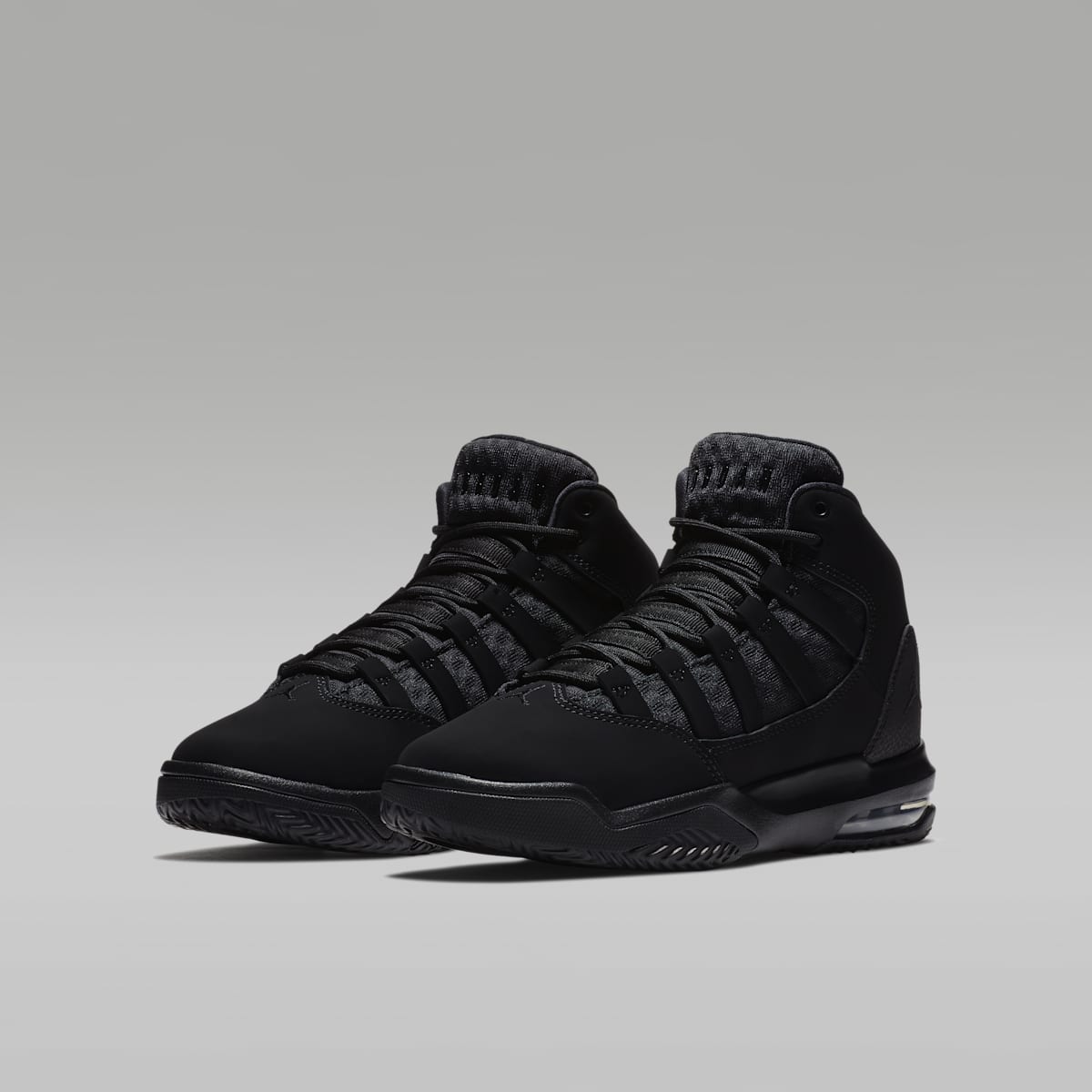 Jordan Max Aura Big Kids' Shoes - Black/Black