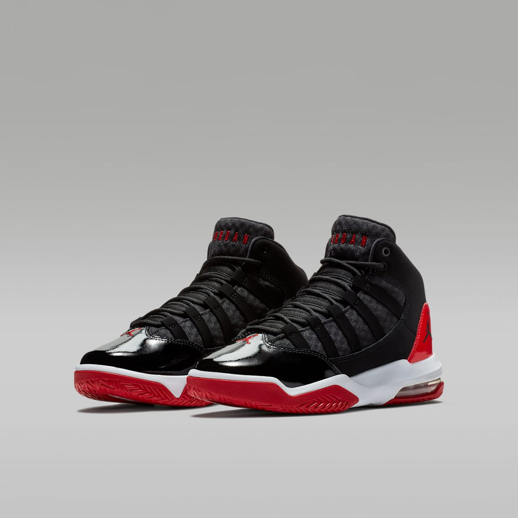 Jordan Max Aura Big Kids' Shoes - Black/Gym Red/White/Black