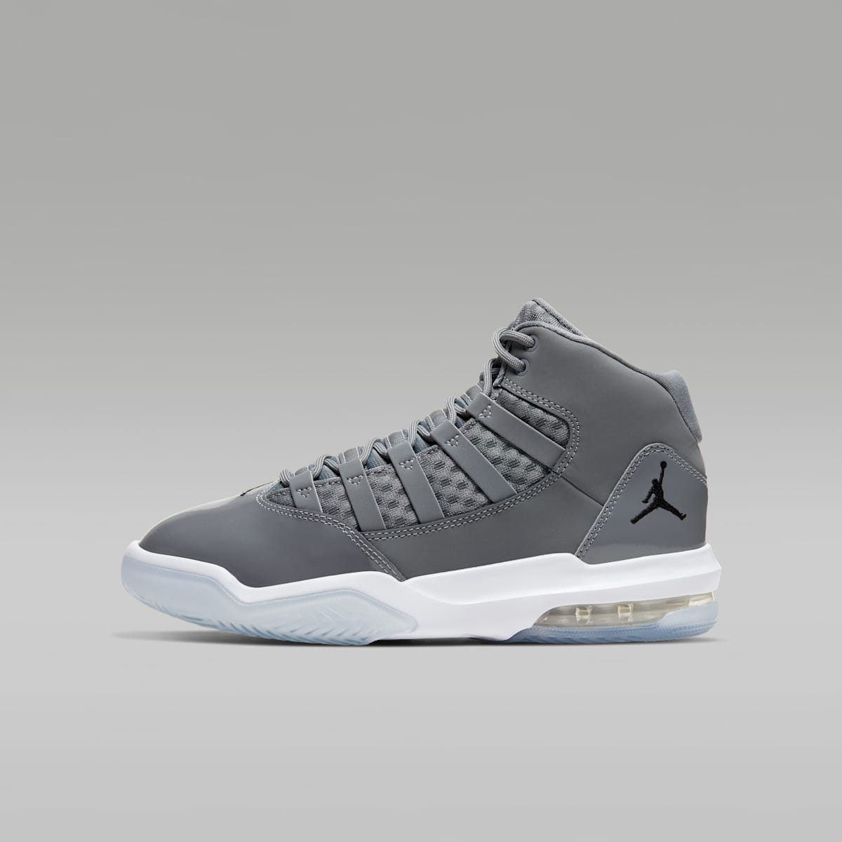 Jordan Max Aura Big Kids' Shoes - Cool Grey/White/Clear/Black