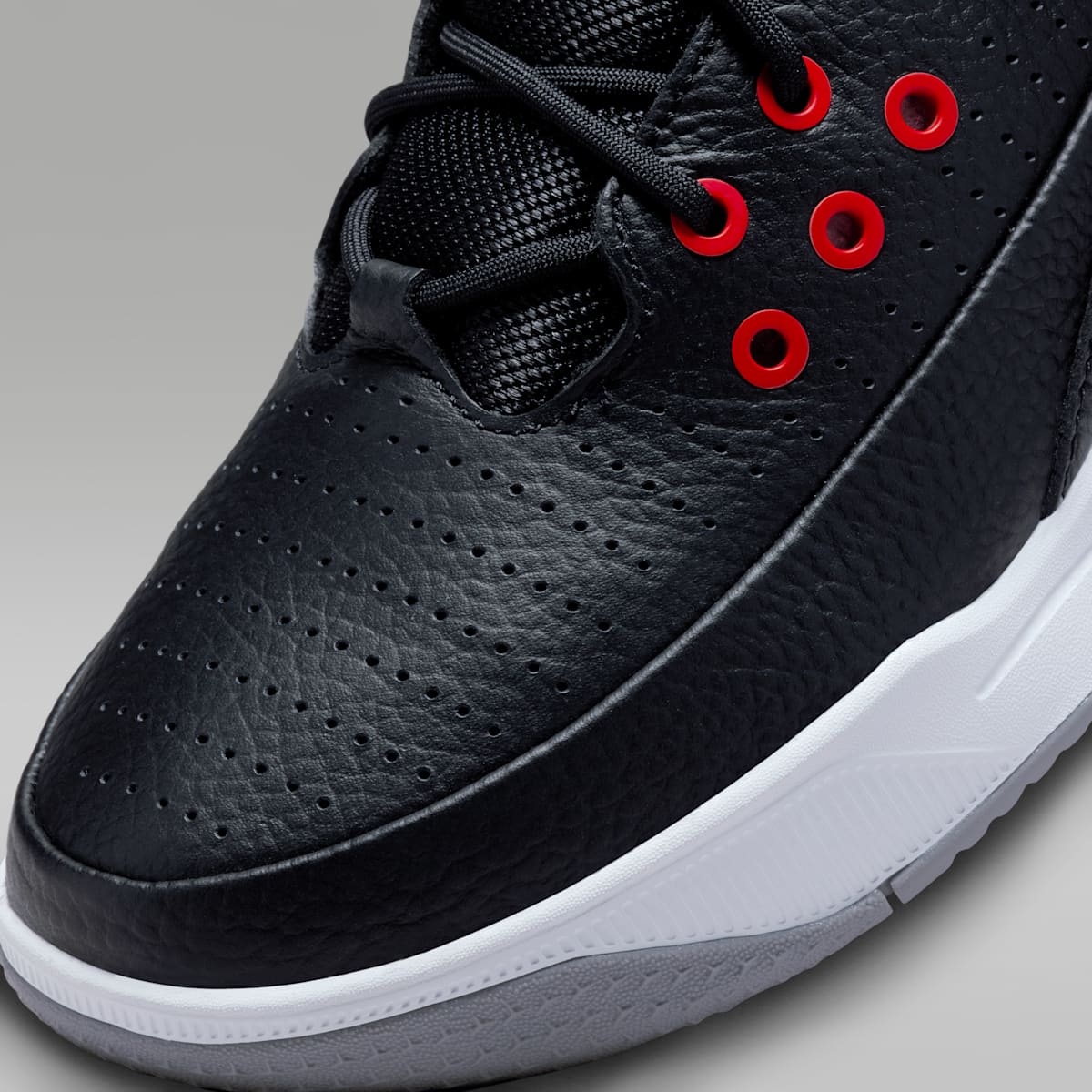 Jordan Max Aura 5 Men's Shoes - Black/White/Cement Grey/University Red - Image 7