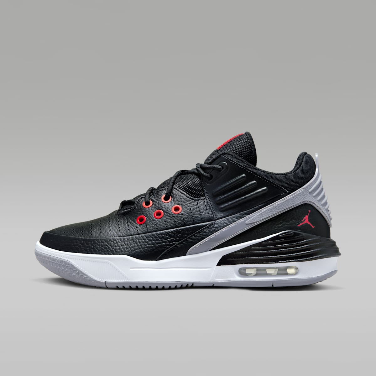 Jordan Max Aura 5 Men's Shoes - Black/White/Cement Grey/University Red - Image 1
