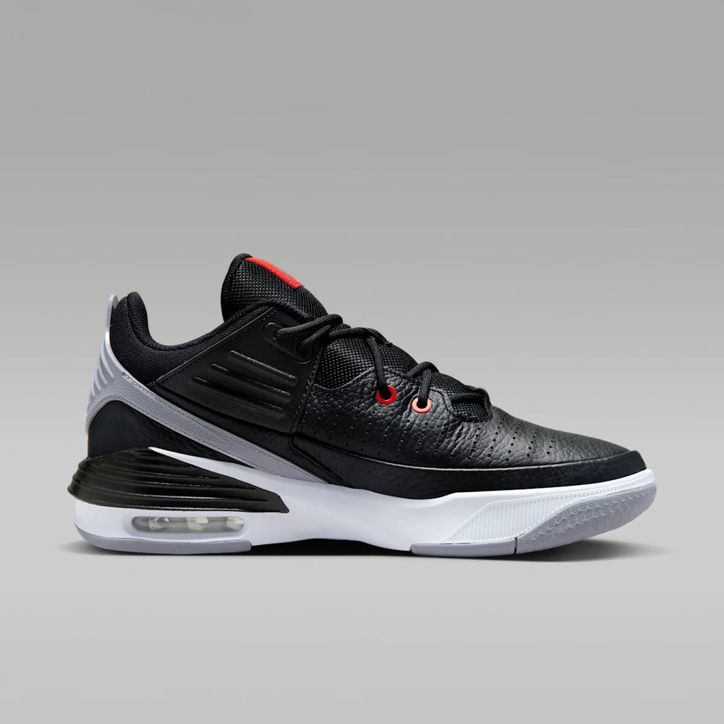 Jordan Max Aura 5 Men's Shoes - Black/White/Cement Grey/University Red - Image 3