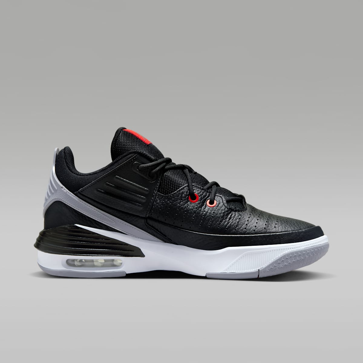 Jordan Max Aura 5 Men's Shoes - Black/White/Cement Grey/University Red - Image 3