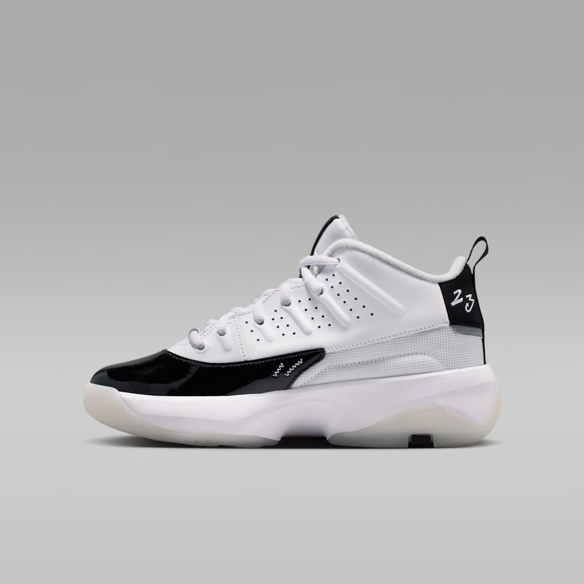Jordan Max Aura 7 Big Kids' Shoes - White/Summit White/Black