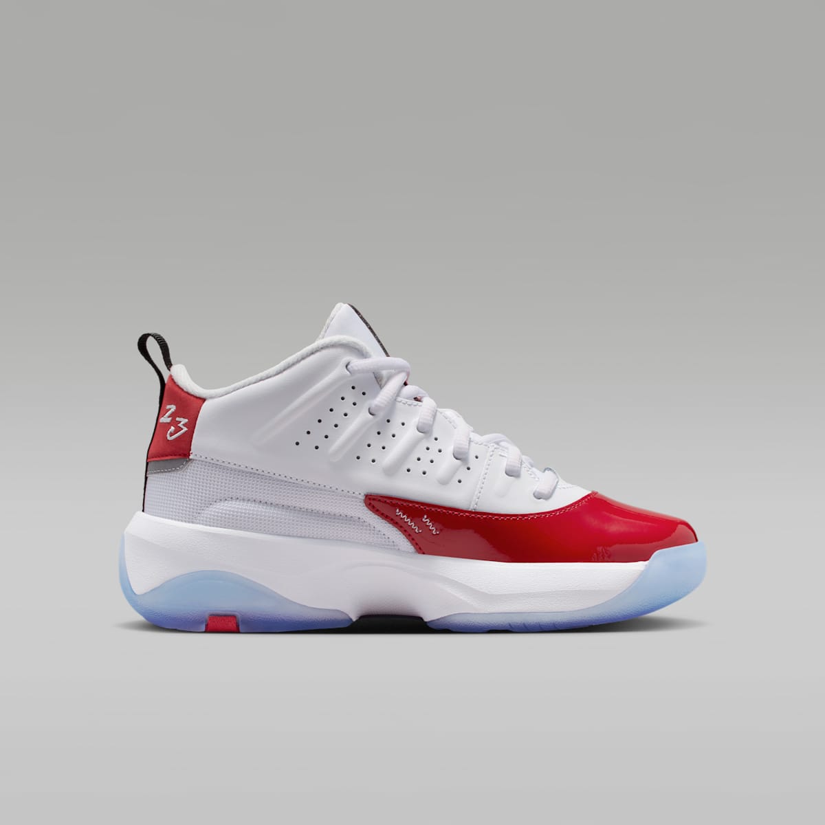 Jordan Max Aura 7 Big Kids' Shoes - White/Gym Red/Black/White