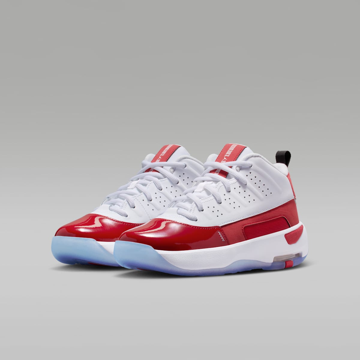 Jordan Max Aura 7 Big Kids' Shoes - White/Gym Red/Black/White