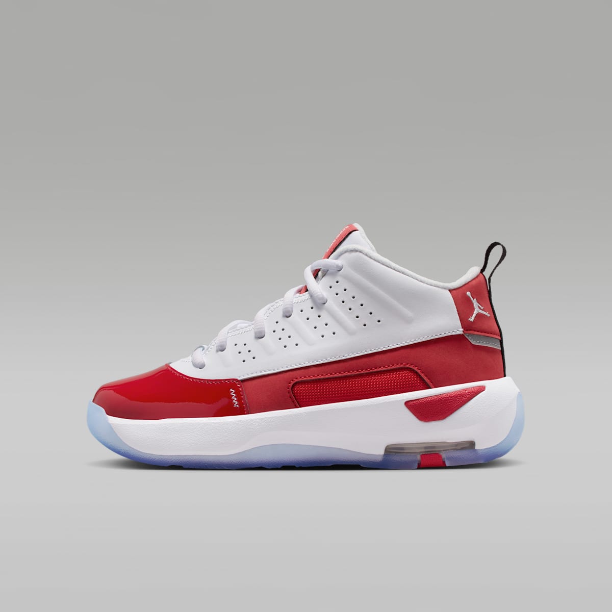 Jordan Max Aura 7 Big Kids' Shoes - White/Gym Red/Black/White