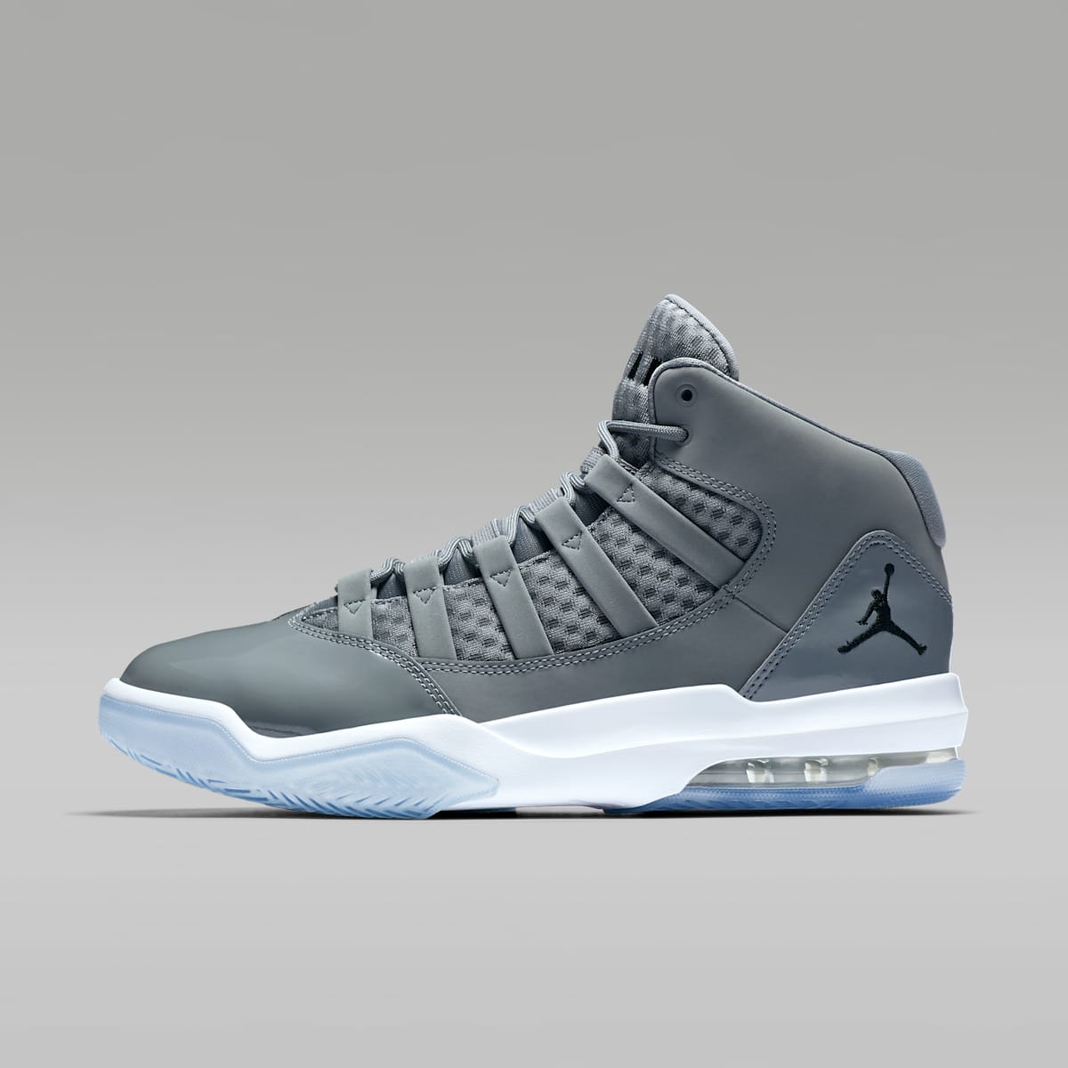 Jordan Max Aura Men's Shoe - Cool Grey/White/Clear/Black - Image 1