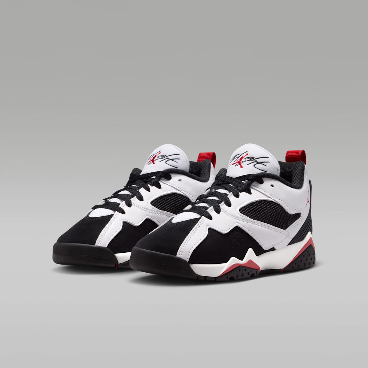 Air Jordan MVP 92 Big Kids' Shoes - White/Black/Gym Red - Image 5