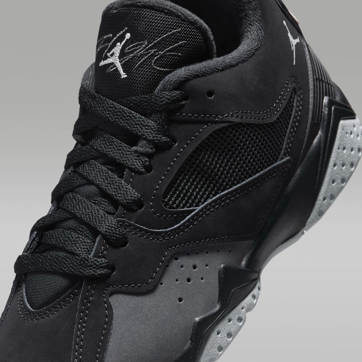 Air Jordan MVP 92 Big Kids' Shoes - Black/Anthracite/Wolf Grey - Image 7