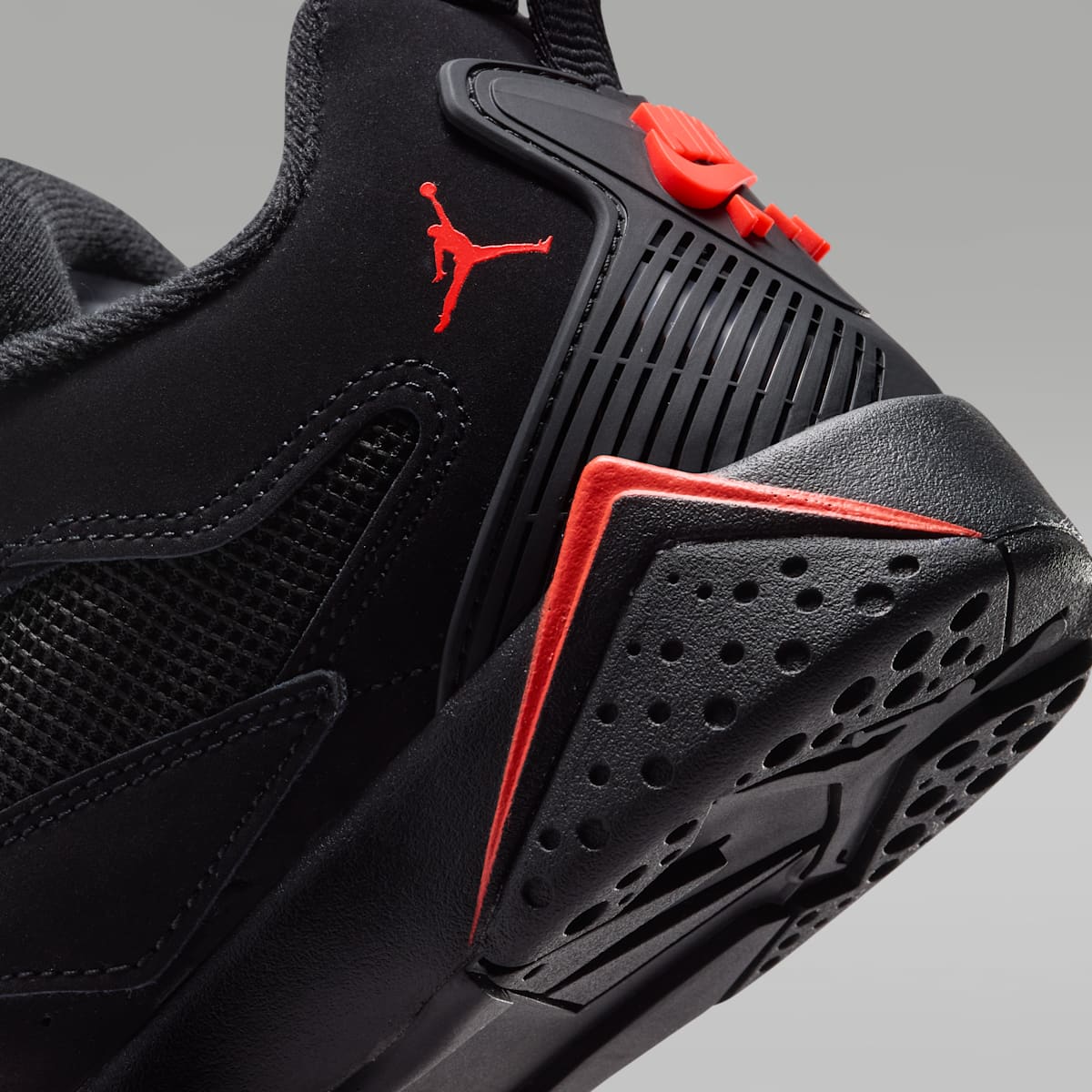 Air Jordan MVP 92 Big Kids' Shoes - Black/Infrared 23 - Image 8