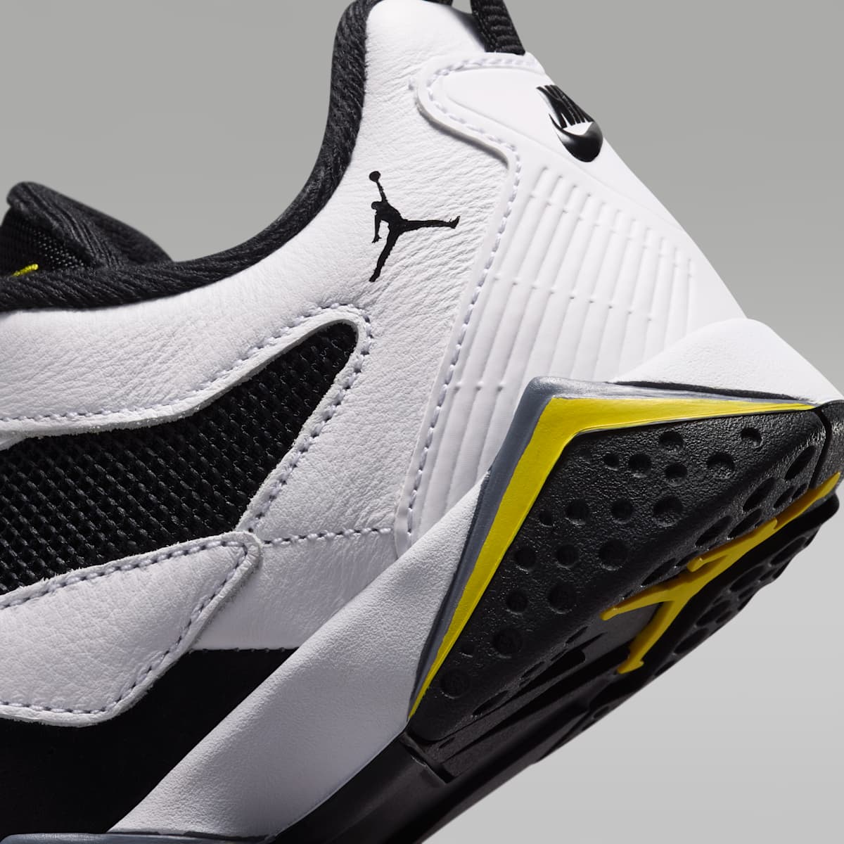 Jordan MVP 92 Little Kids' Shoes - White/Black/Dark Blue Grey/Tour Yellow - Image 8