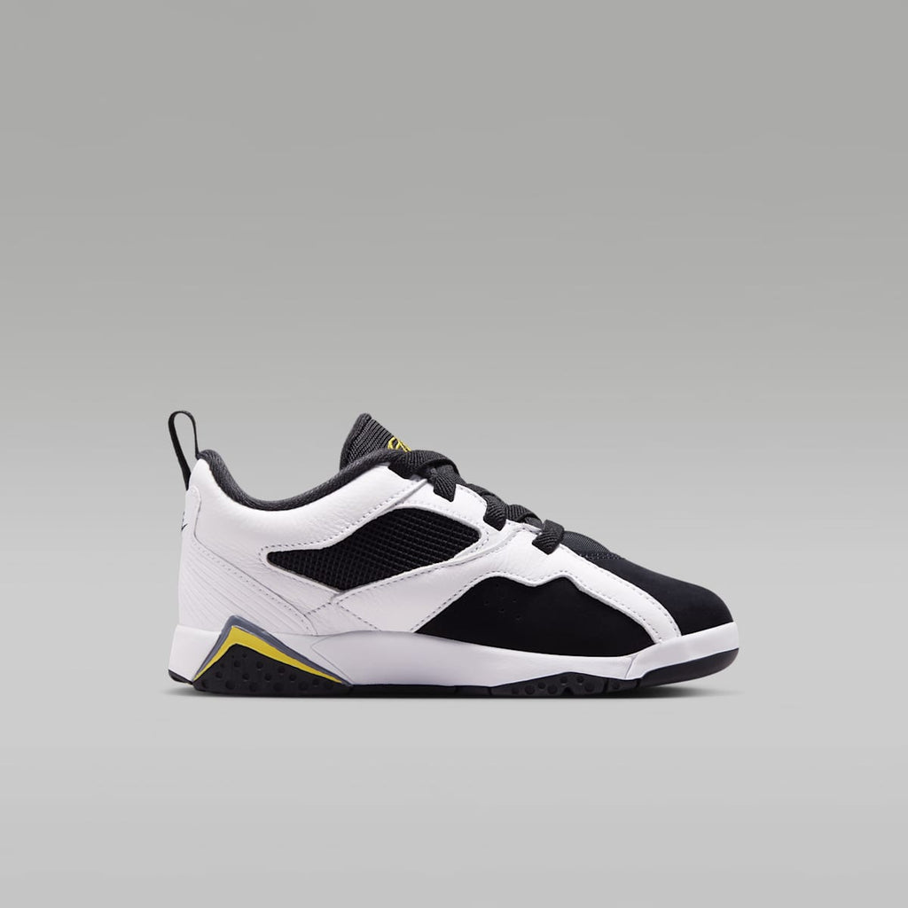Jordan MVP 92 Little Kids' Shoes - White/Black/Dark Blue Grey/Tour Yellow - Image 3