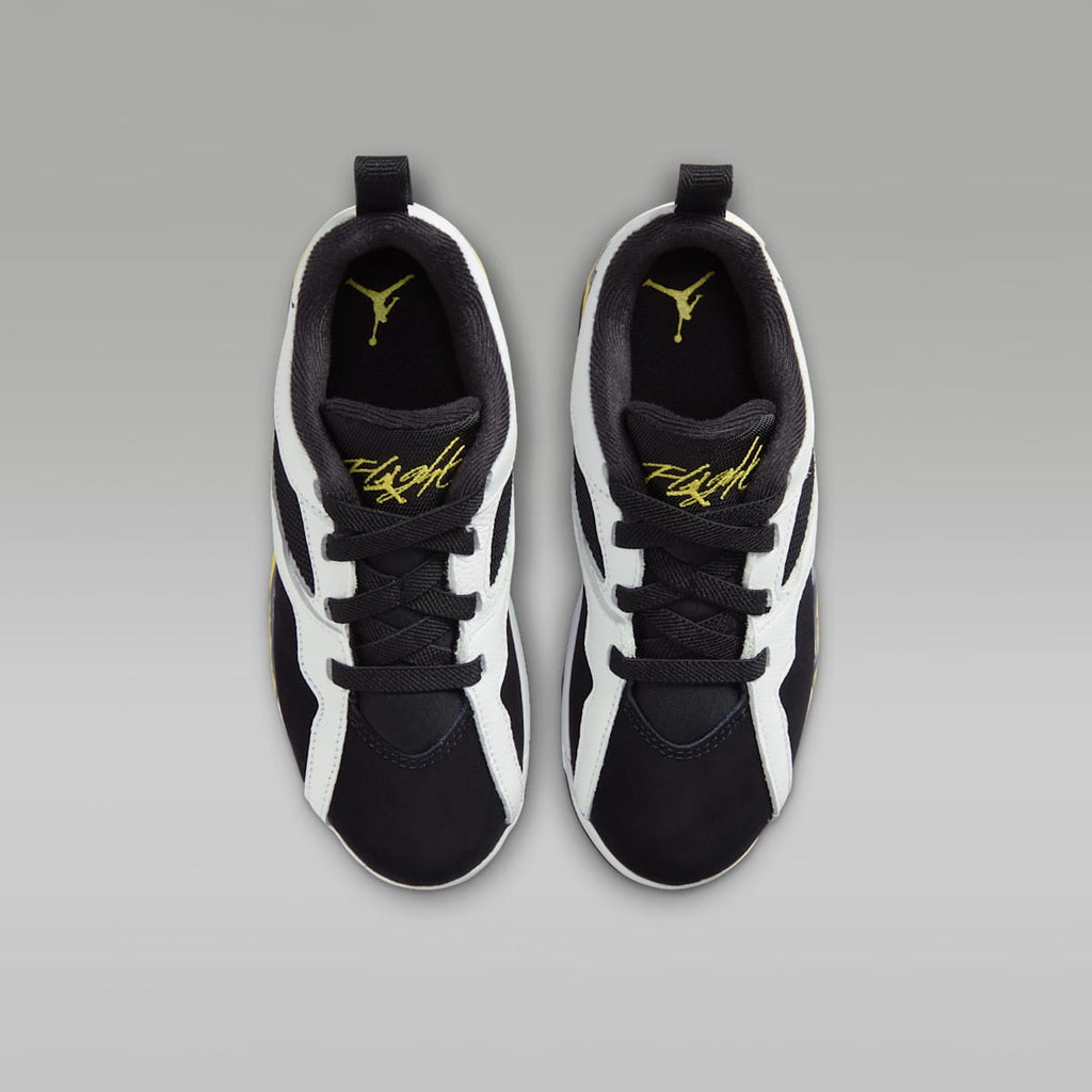 Jordan MVP 92 Little Kids' Shoes - White/Black/Dark Blue Grey/Tour Yellow - Image 4