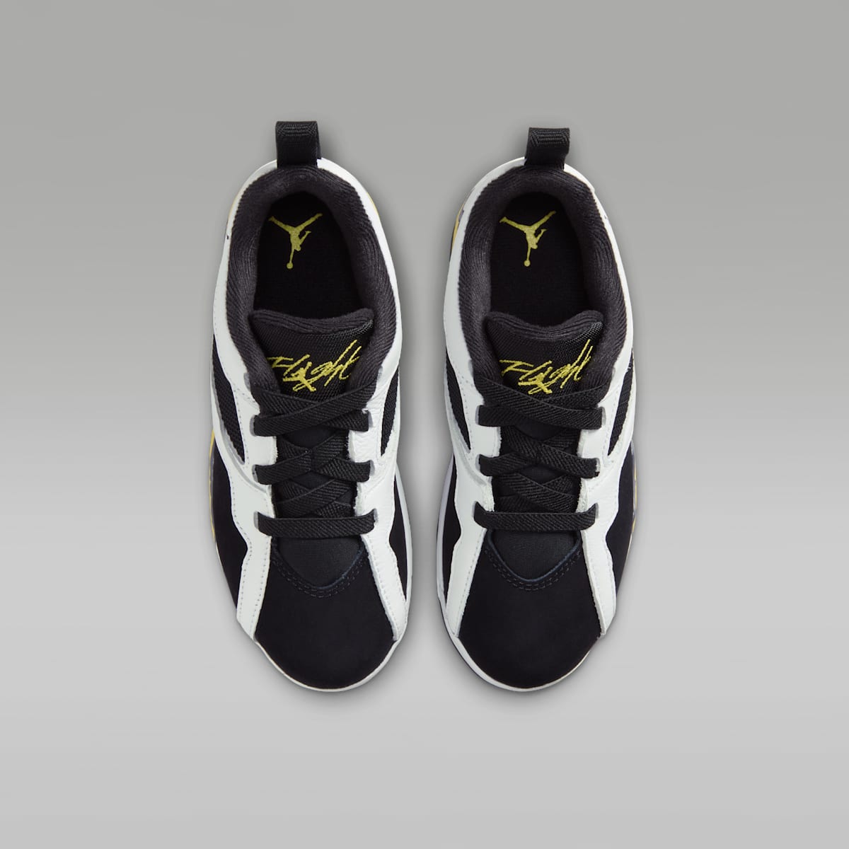 Jordan MVP 92 Little Kids' Shoes - White/Black/Dark Blue Grey/Tour Yellow - Image 4
