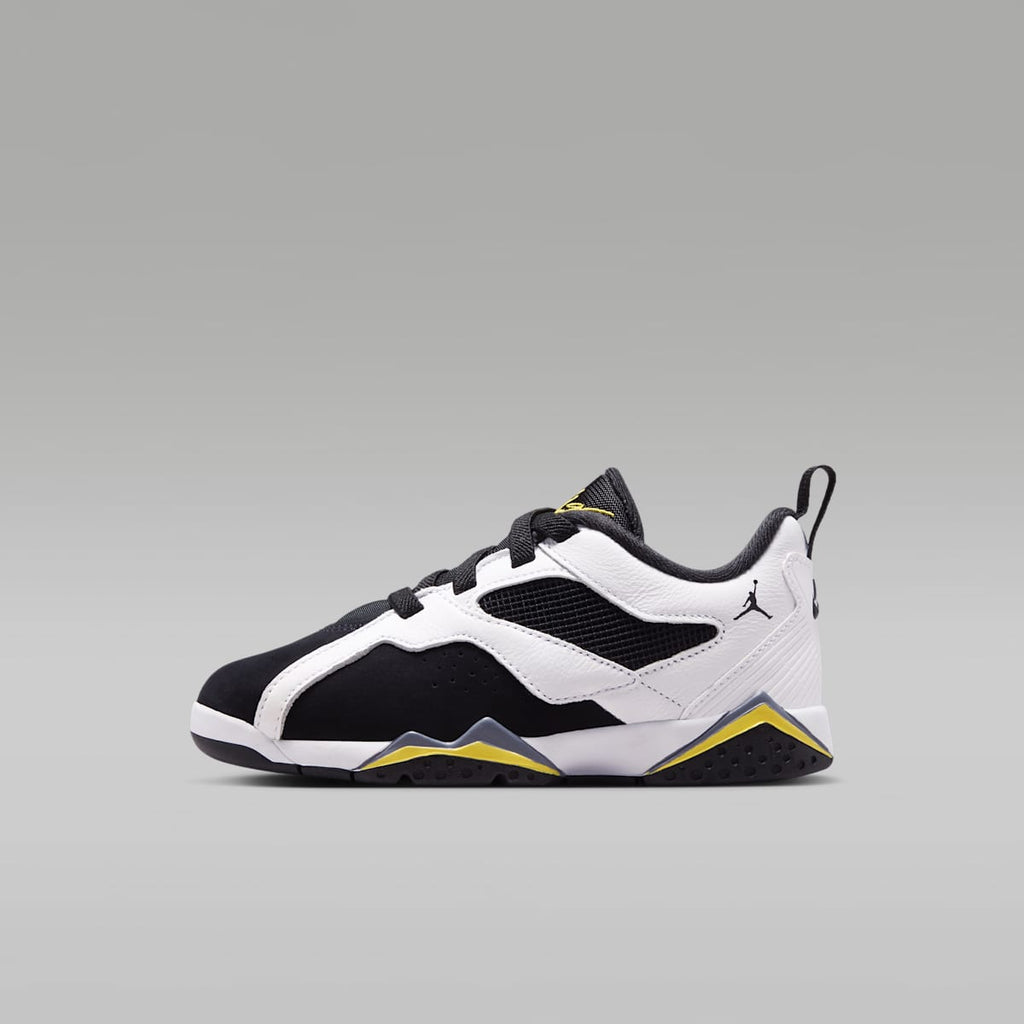 Jordan MVP 92 Little Kids' Shoes - White/Black/Dark Blue Grey/Tour Yellow - Image 1