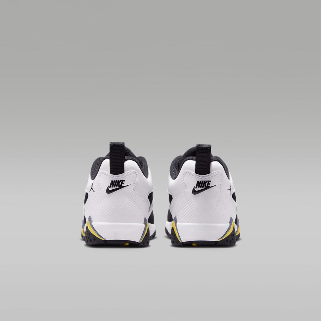 Jordan MVP 92 Little Kids' Shoes - White/Black/Dark Blue Grey/Tour Yellow - Image 6