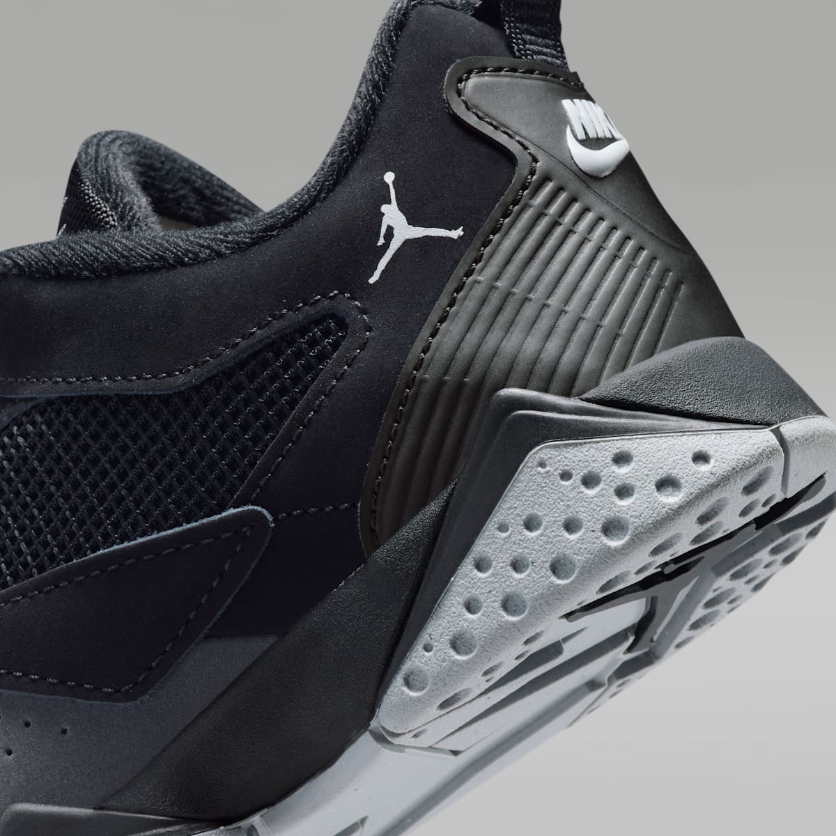 Jordan MVP 92 Little Kids' Shoes - Black/Anthracite/Wolf Grey - Image 8