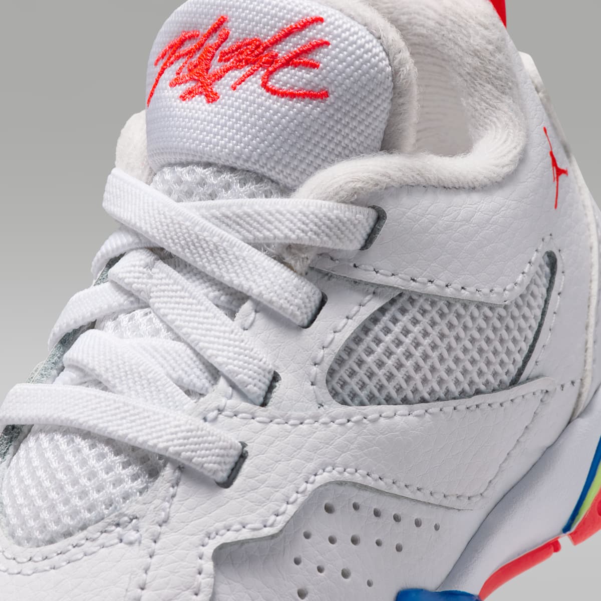 Jordan MVP 92 Baby/Toddler Shoes - White/Vast Grey/Game Royal/Infrared 23 - Image 7