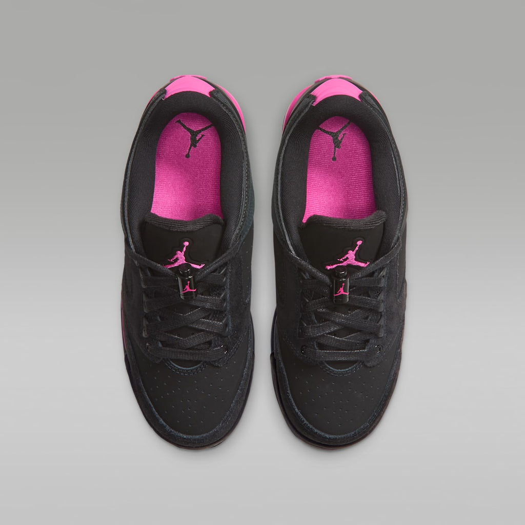 Air Jordan Sixty Plus Low Big Kids' Shoes - Black/Anthracite/Laser Fuchsia