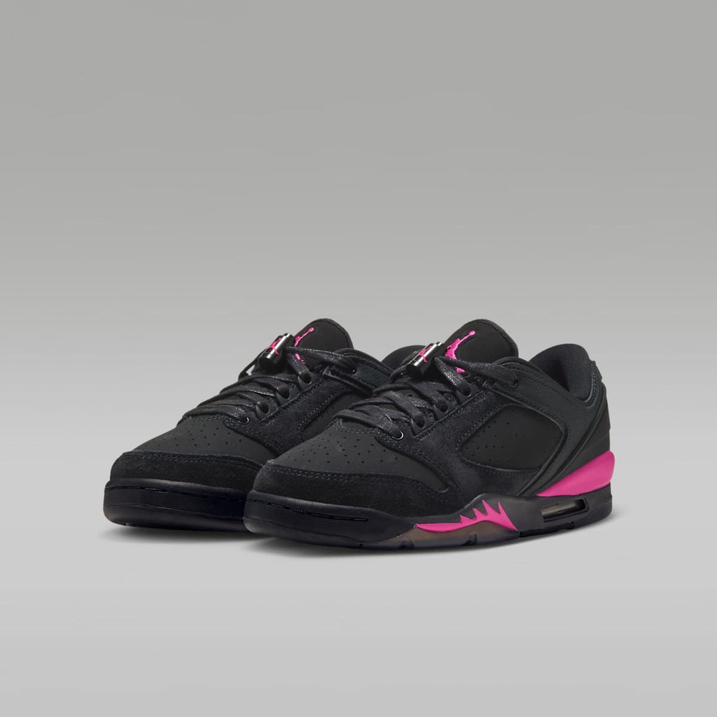 Air Jordan Sixty Plus Low Big Kids' Shoes - Black/Anthracite/Laser Fuchsia - Image 5
