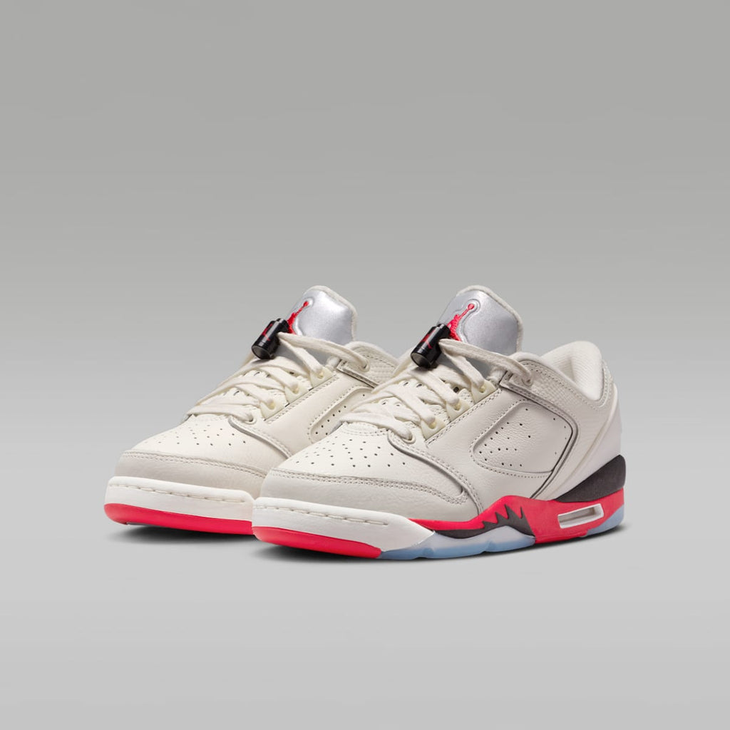 Air Jordan Sixty Plus Low Big Kids' Shoes - Sail/Black/Reflect Silver/Fire Red