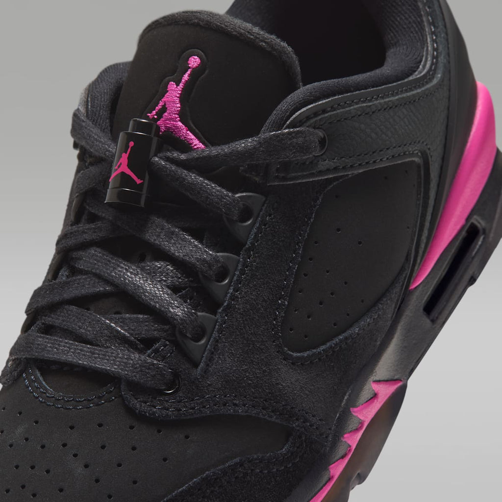 Air Jordan Sixty Plus Low Big Kids' Shoes - Black/Anthracite/Laser Fuchsia