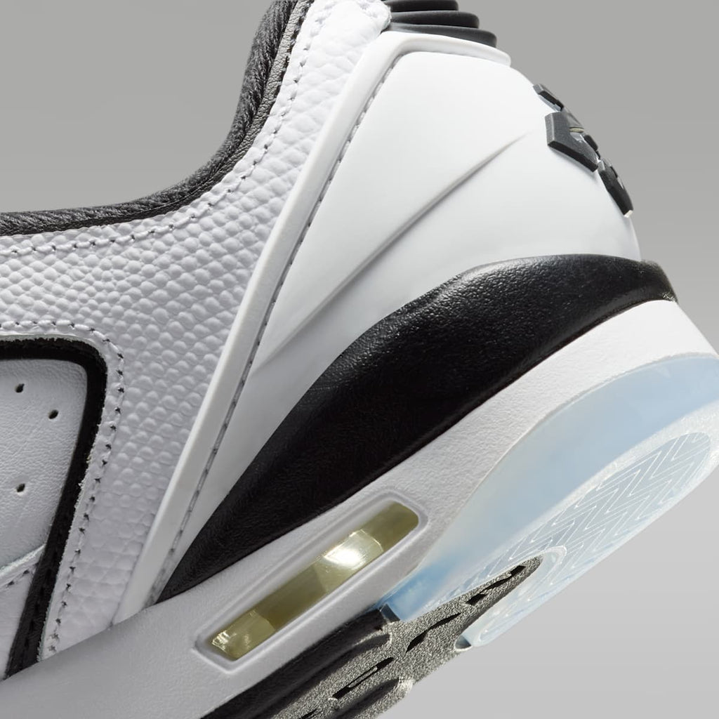 Air Jordan Sixty Plus Low Big Kids' Shoes - White/Tour Yellow/Black - Image 8