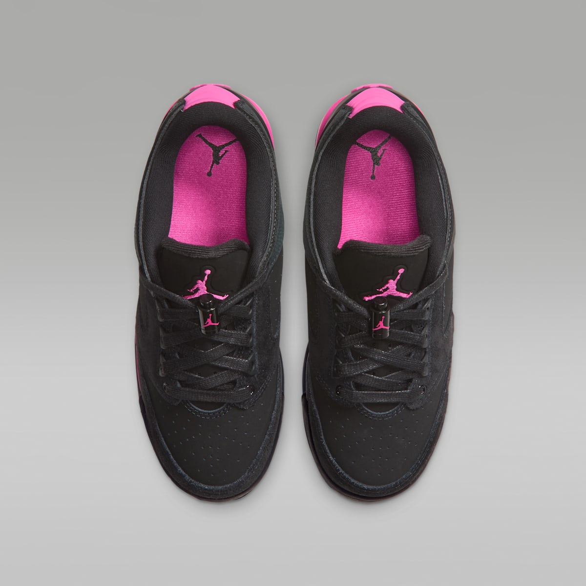 Air Jordan Sixty Plus Low Big Kids' Shoes - Black/Anthracite/Laser Fuchsia - Image 4