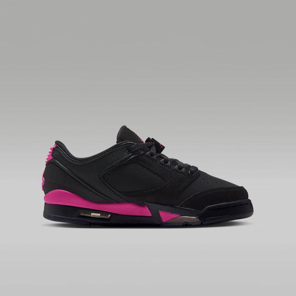 Air Jordan Sixty Plus Low Big Kids' Shoes - Black/Anthracite/Laser Fuchsia - Image 3