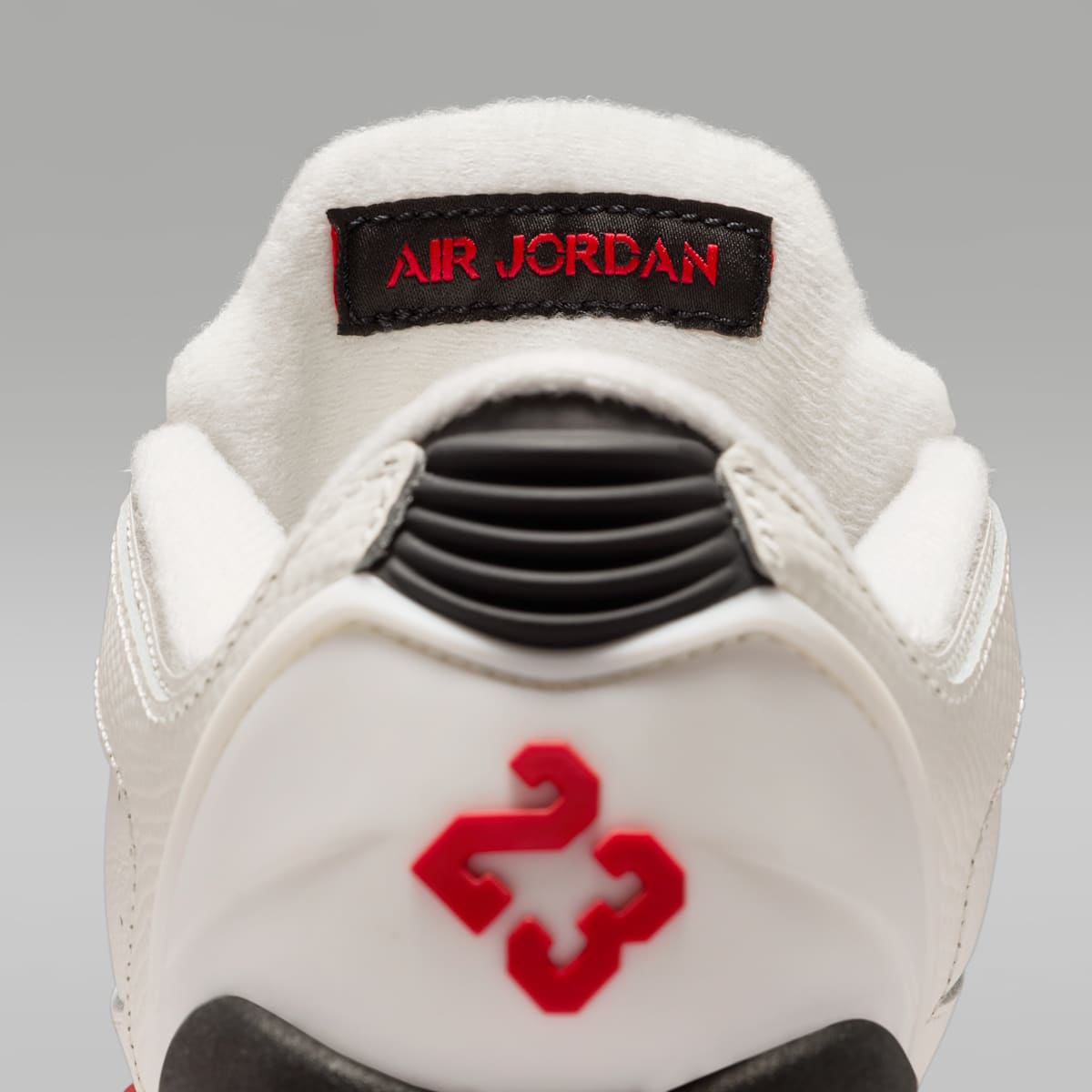 Air Jordan Sixty Plus Low Big Kids' Shoes - Sail/Black/Reflect Silver/Fire Red - Image 9
