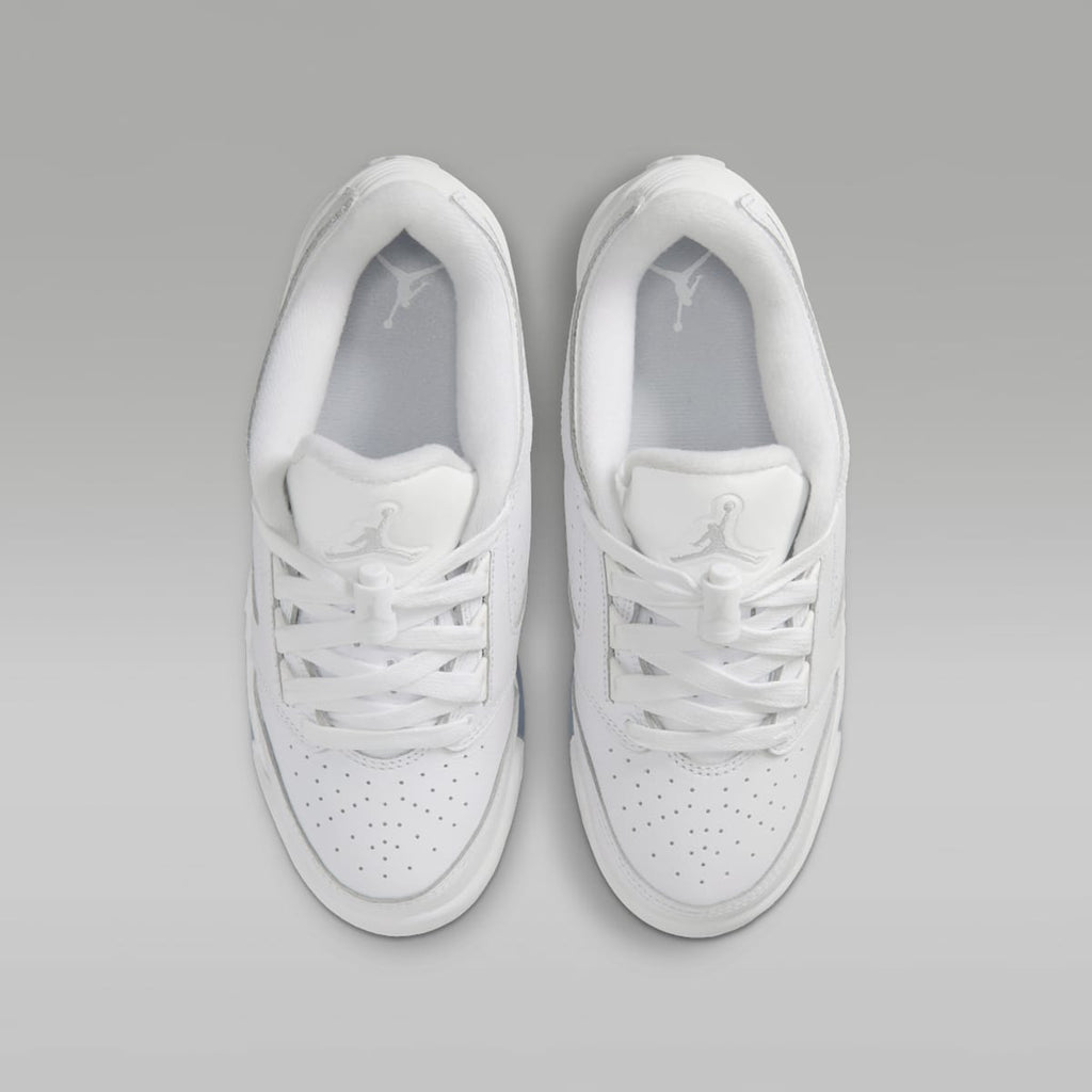 Air Jordan Sixty Plus Low Big Kids' Shoes - White/Black/Pure Platinum