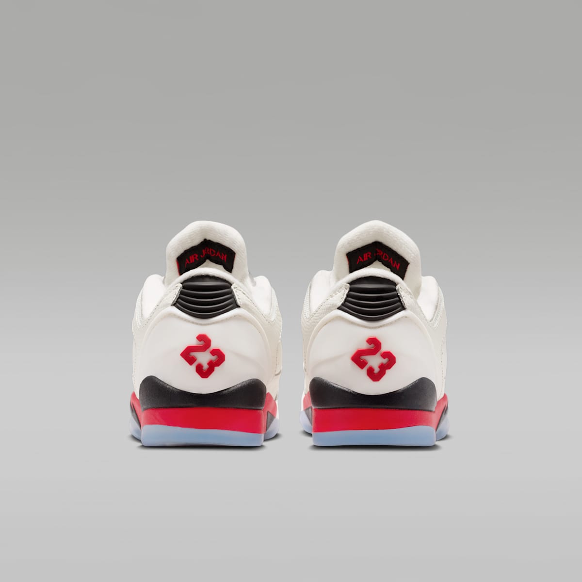 Air Jordan Sixty Plus Low Big Kids' Shoes - Sail/Black/Reflect Silver/Fire Red - Image 6