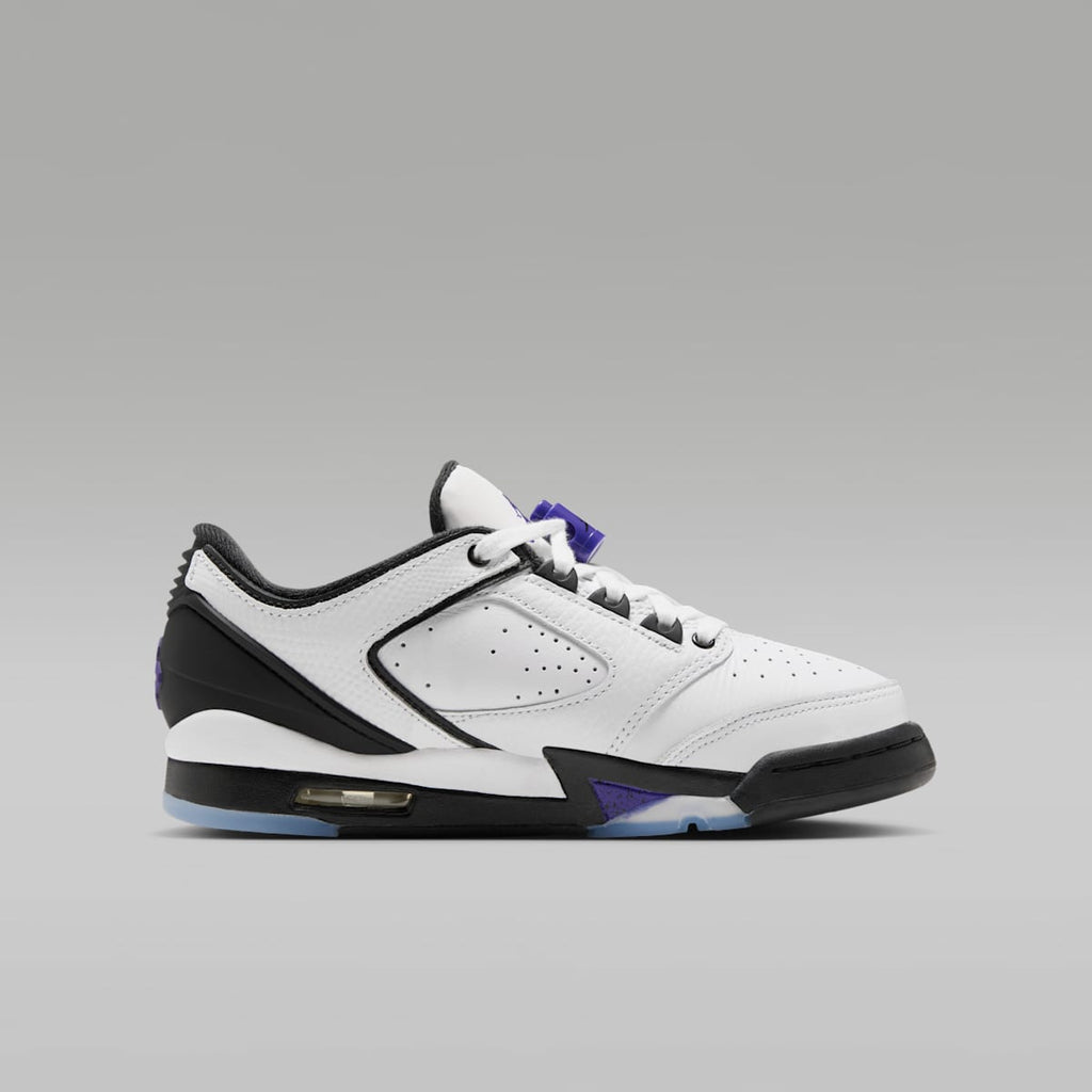 Air Jordan Sixty Plus Low Big Kids' Shoes - White/Black/Dark Concord - Image 3