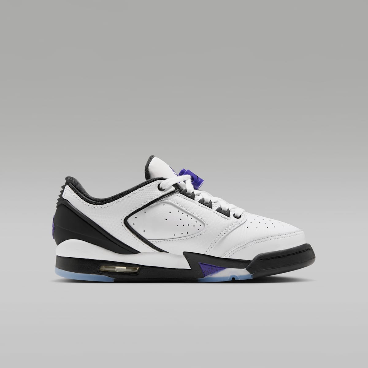 Air Jordan Sixty Plus Low Big Kids' Shoes - White/Black/Dark Concord - Image 3