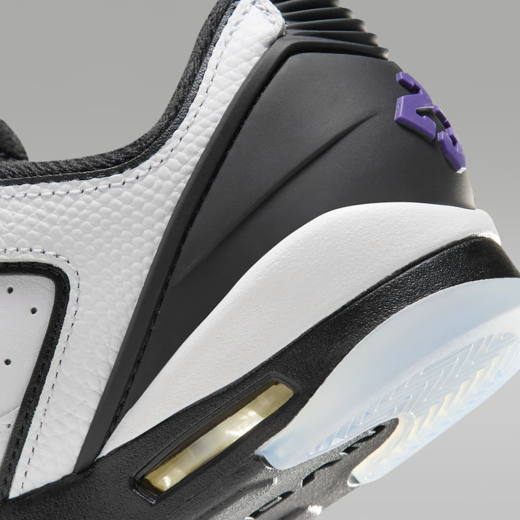 Air Jordan Sixty Plus Low Big Kids' Shoes - White/Black/Dark Concord - Image 8