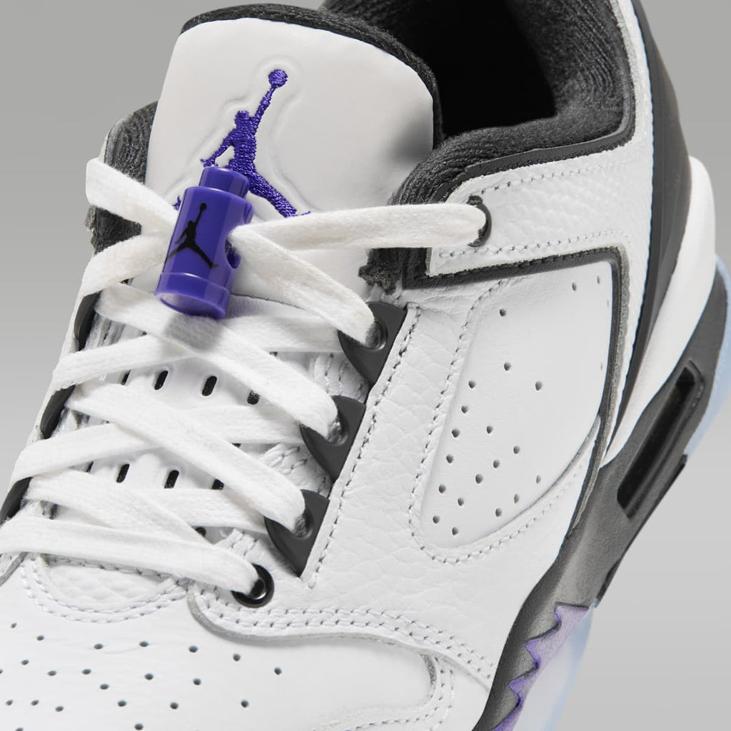 Air Jordan Sixty Plus Low Big Kids' Shoes - White/Black/Dark Concord - Image 7