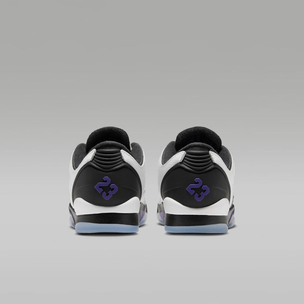 Air Jordan Sixty Plus Low Big Kids' Shoes - White/Black/Dark Concord - Image 6