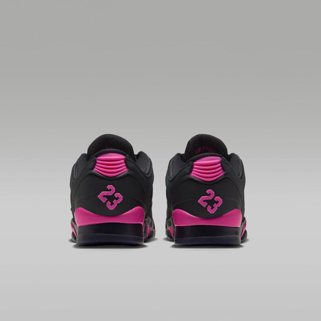 Air Jordan Sixty Plus Low Big Kids' Shoes - Black/Anthracite/Laser Fuchsia - Image 6