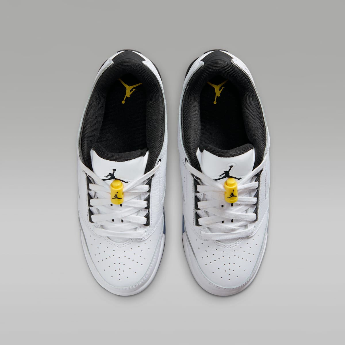 Air Jordan Sixty Plus Low Big Kids' Shoes - White/Tour Yellow/Black