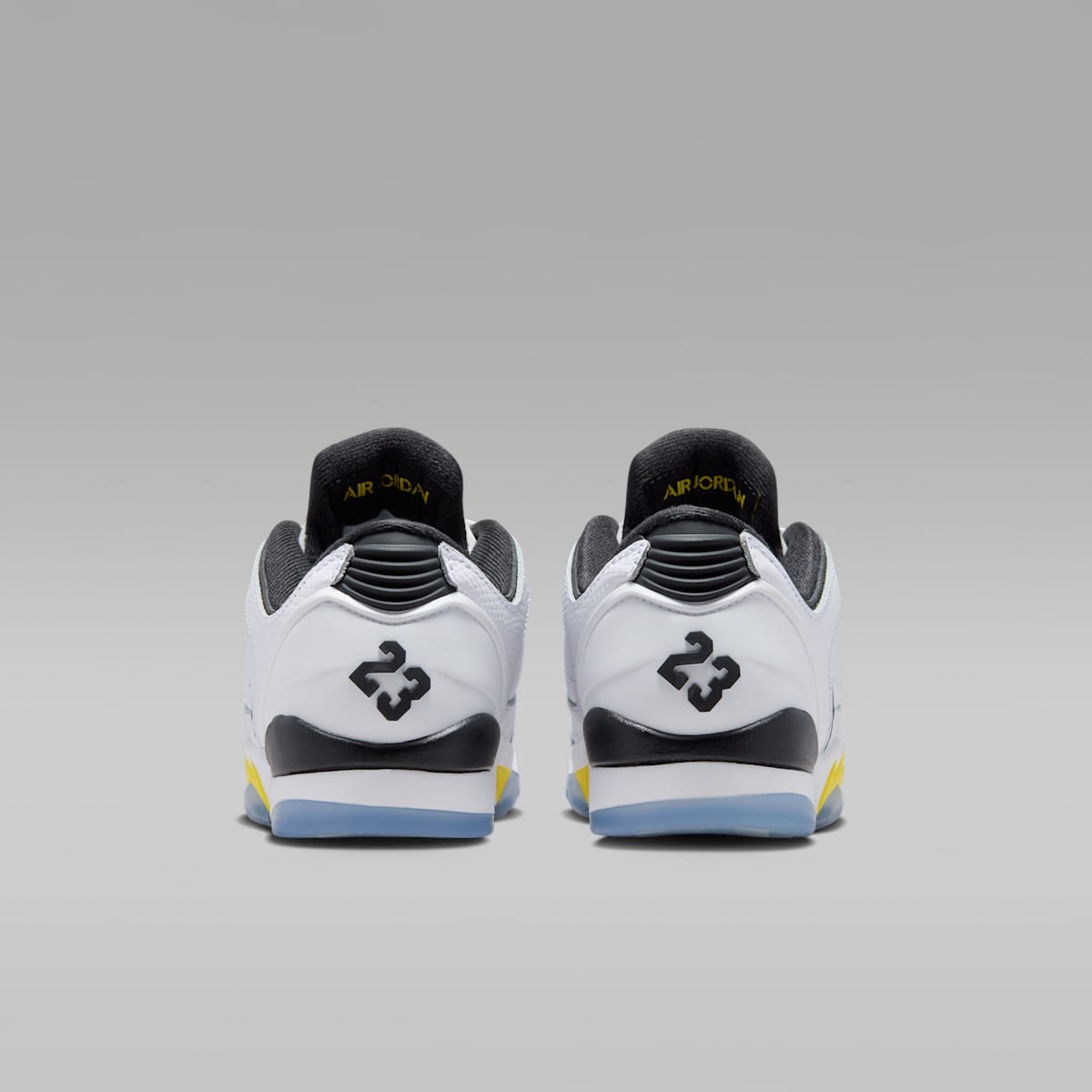 Air Jordan Sixty Plus Low Big Kids' Shoes - White/Tour Yellow/Black - Image 6