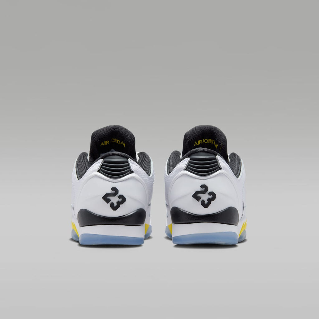 Air Jordan Sixty Plus Low Big Kids' Shoes - White/Tour Yellow/Black