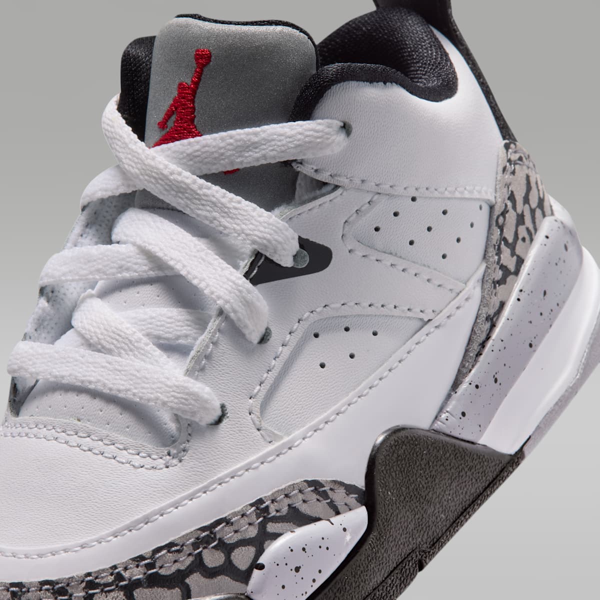 Jordan Son of Mars Baby/Toddler Shoes - White/Black/Cement Grey/Gym Red