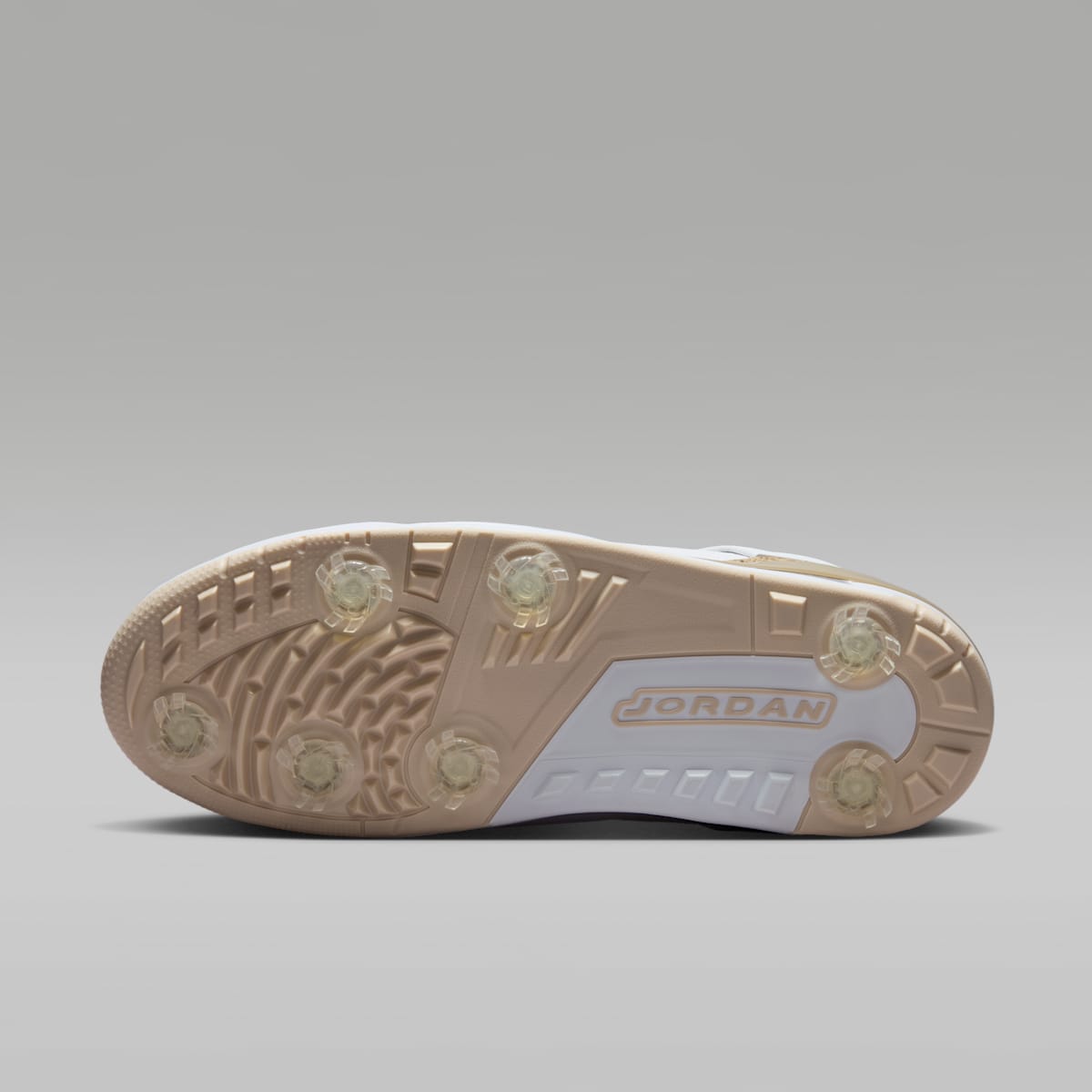 Women's Jordan Spizike G Golf Shoes - White/Sanddrift/Light Khaki