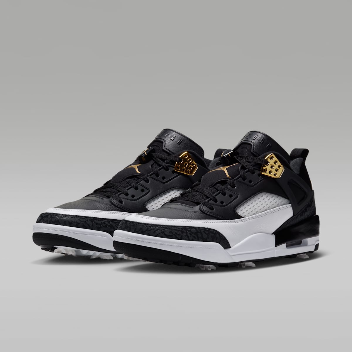 Jordan Spizike G Golf Shoes - Black/White/Phantom/Metallic Gold - Image 5