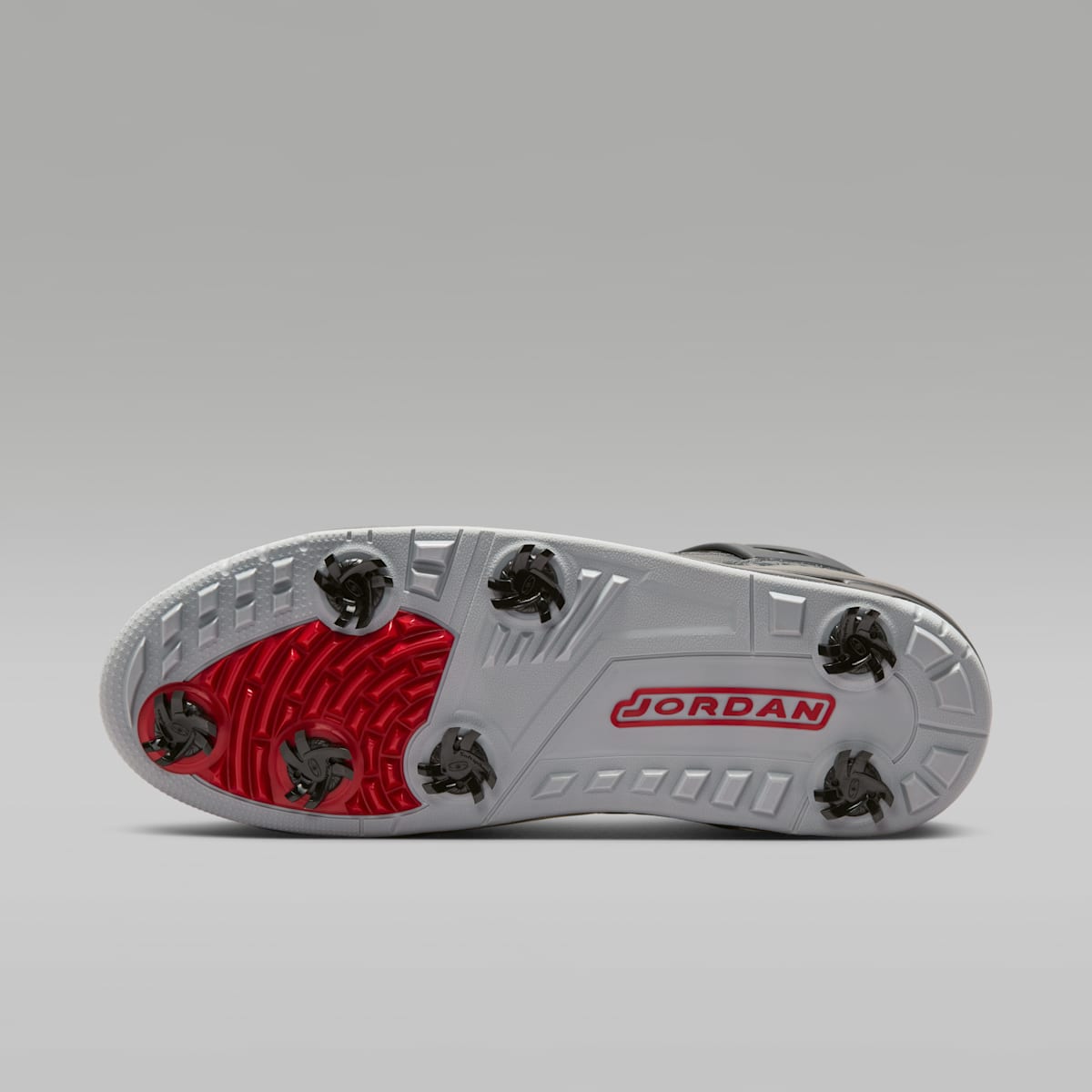 Jordan Spizike G Golf Shoes - Black/Stealth/Varsity Red - Image 2