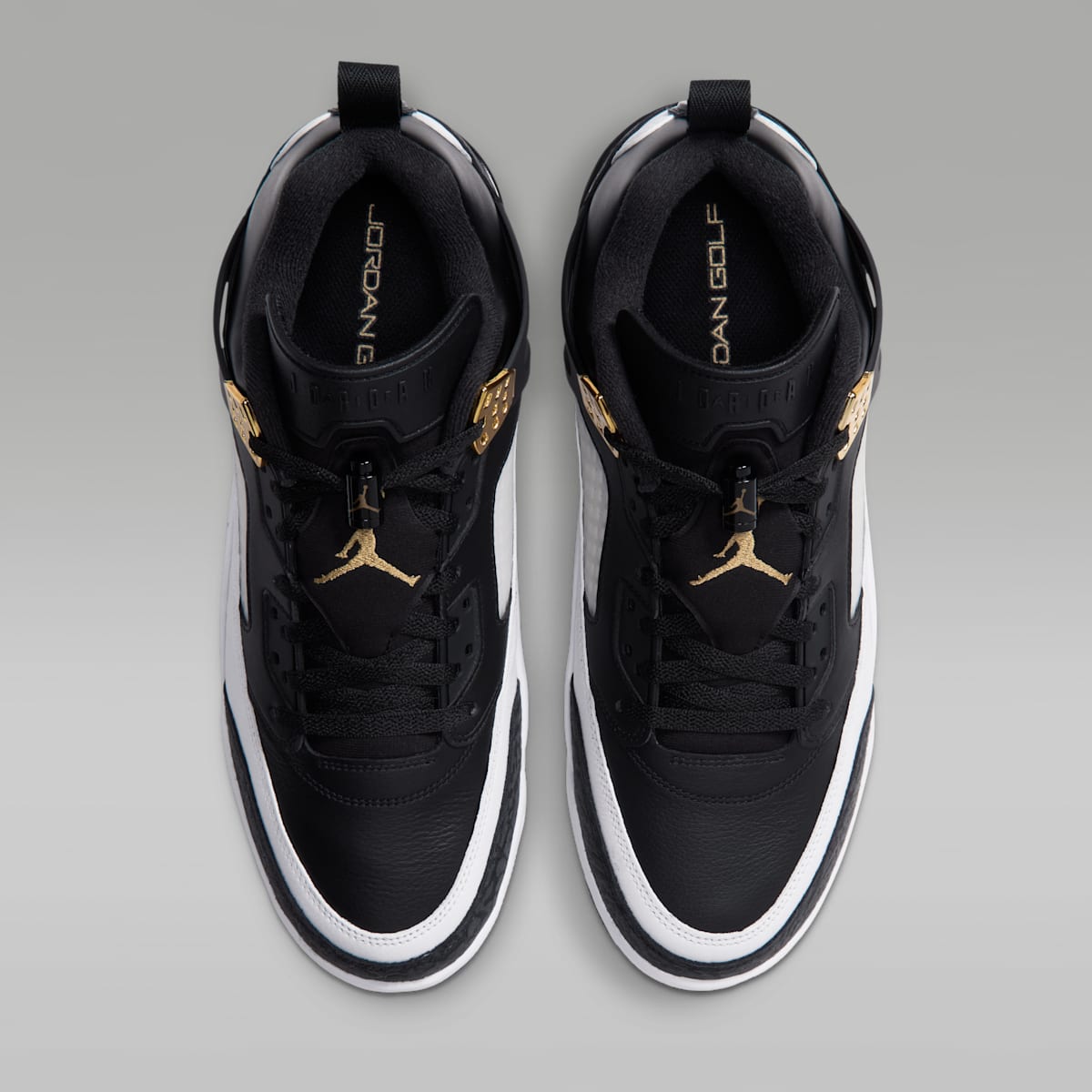 Women's Jordan Spizike G Golf Shoes - Black/White/Phantom/Metallic Gold