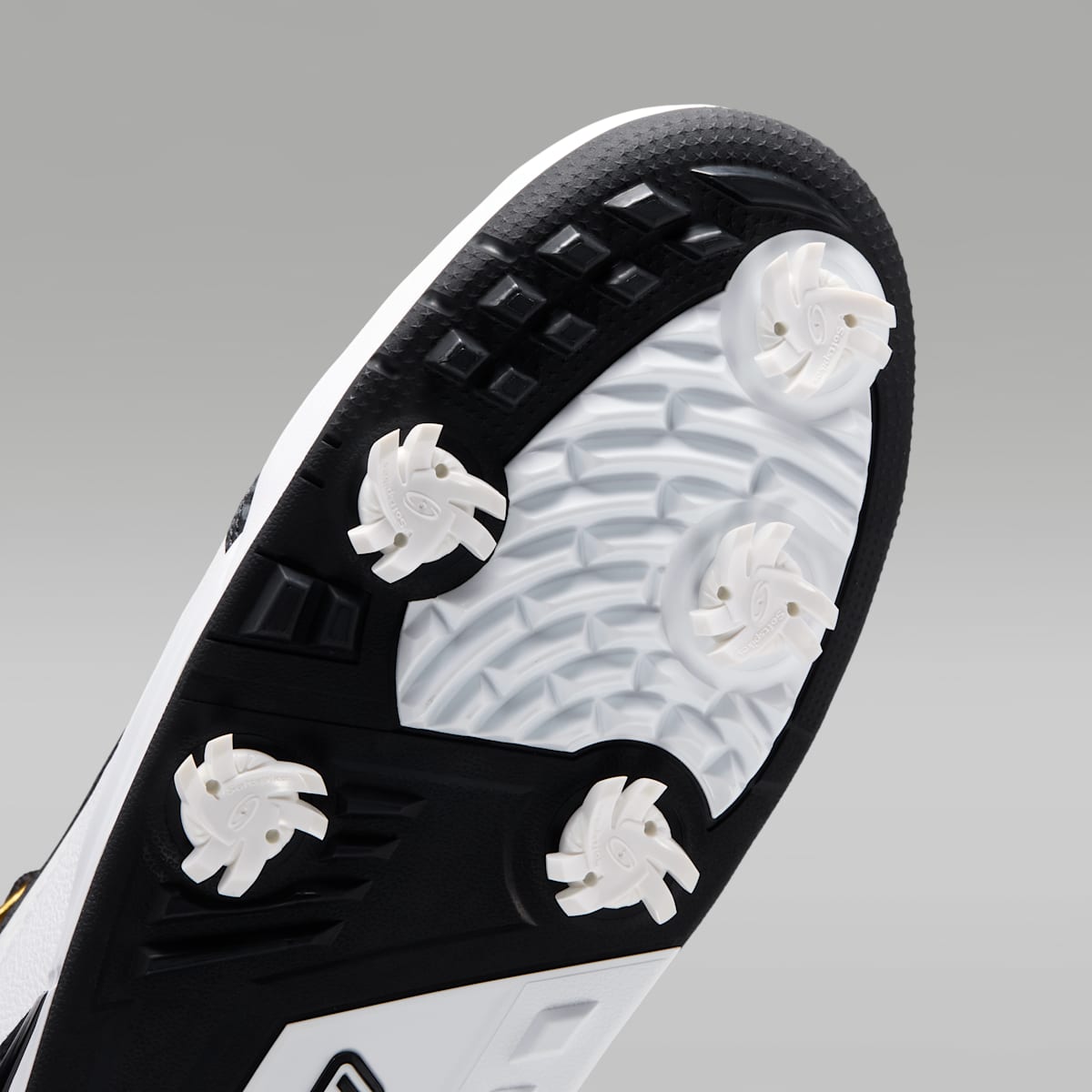 Women's Jordan Spizike G Golf Shoes - Black/White/Phantom/Metallic Gold