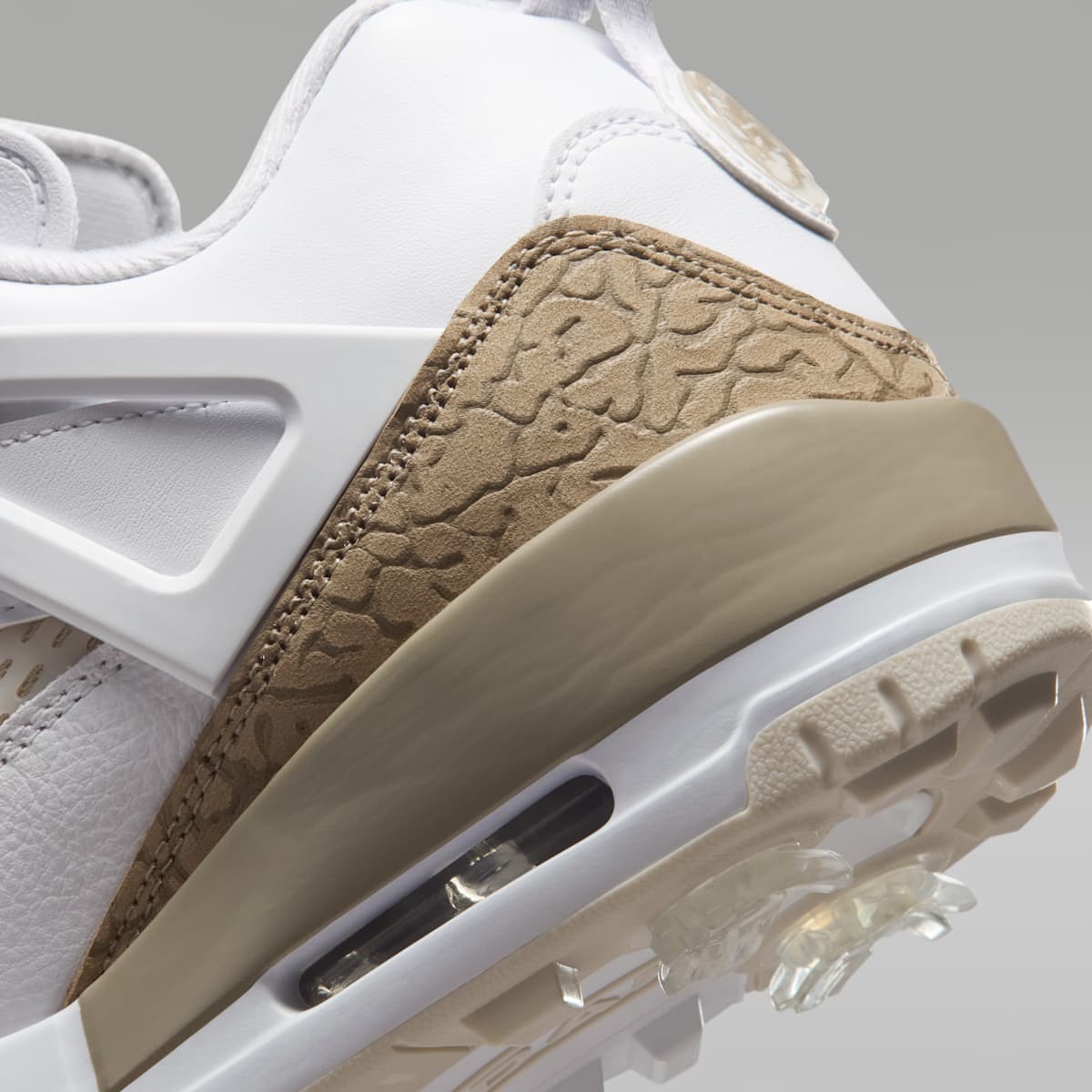 Jordan Spizike G Golf Shoes - White/Sanddrift/Light Khaki - Image 8