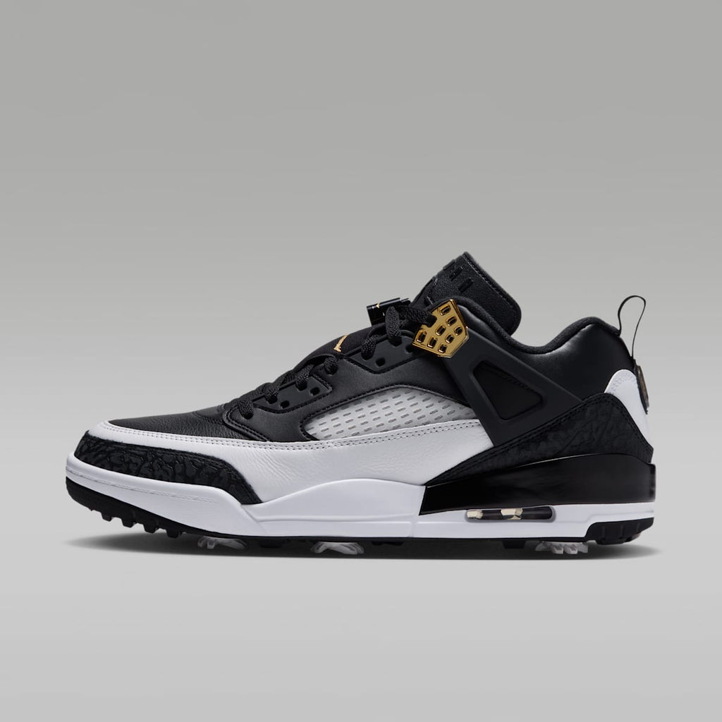 Jordan Spizike G Golf Shoes - Black/White/Phantom/Metallic Gold - Image 1